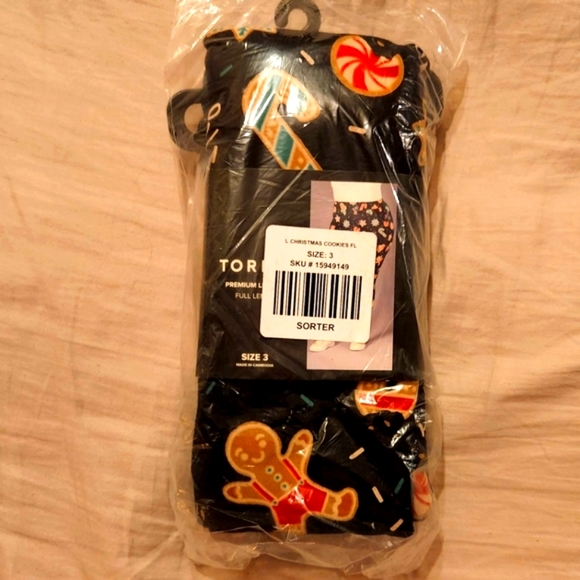 ❤️NWT VINTAGE TORRID LEGGING - CHRISTMAS PRINT COOKIE - FULL LENGTH - PLUS SIZE - Picture 7 of 11